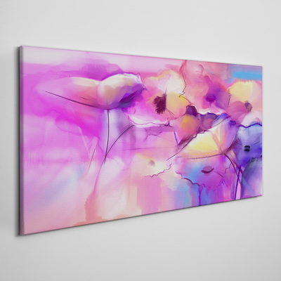 Floral dreams in shades of pink Print on canvas