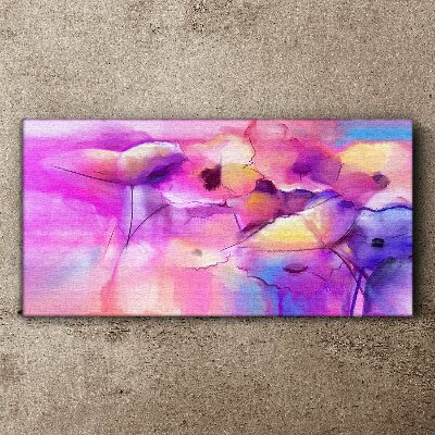 Floral dreams in shades of pink Print on canvas