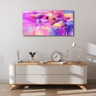 Floral dreams in shades of pink Print on canvas