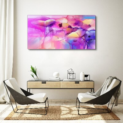 Floral dreams in shades of pink Print on canvas