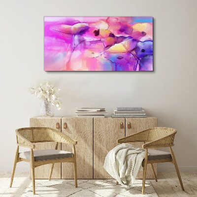 Floral dreams in shades of pink Print on canvas