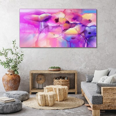Floral dreams in shades of pink Print on canvas