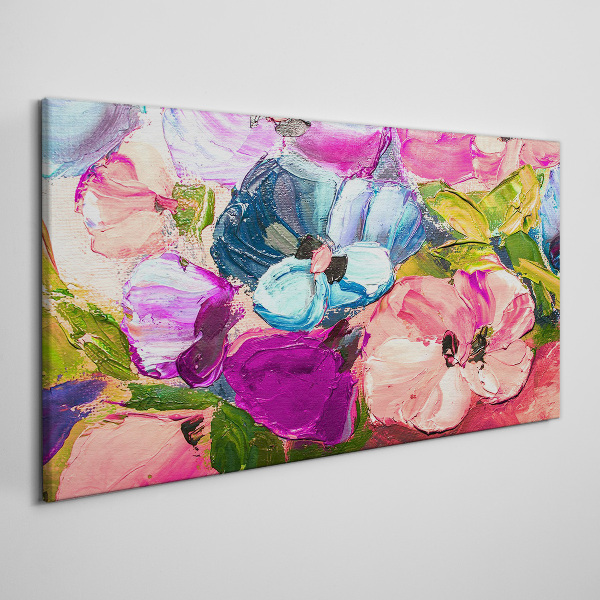 A floral riot of colors Print on canvas