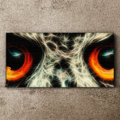 Eyes of Fire and Mystery Canvas wall art