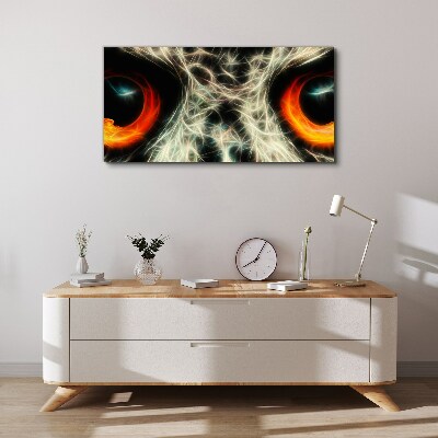 Eyes of Fire and Mystery Canvas wall art
