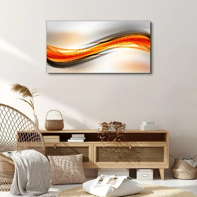 Dynamic color waves Canvas wall art