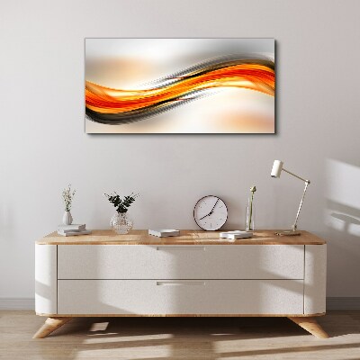 Dynamic color waves Canvas wall art