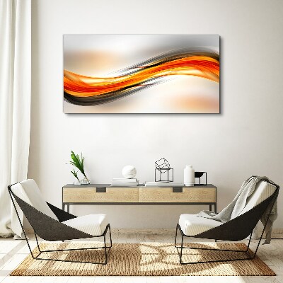 Dynamic color waves Canvas wall art