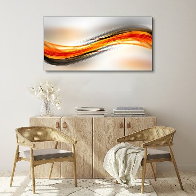 Dynamic color waves Canvas wall art