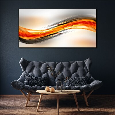 Dynamic color waves Canvas wall art