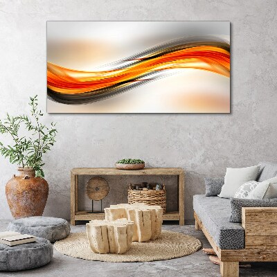 Dynamic color waves Canvas wall art