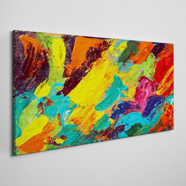 Vivid colors in an abstract dance Print on canvas
