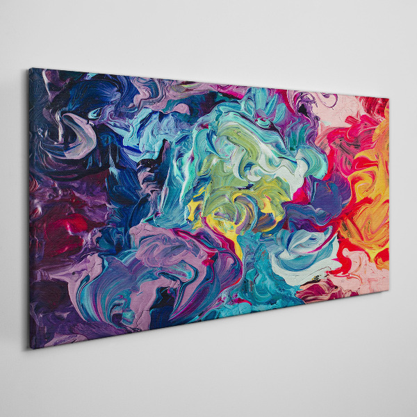 A colorful whirlwind of emotions Canvas wall art