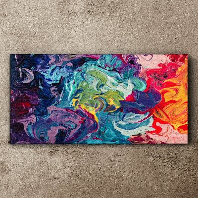 A colorful whirlwind of emotions Canvas wall art