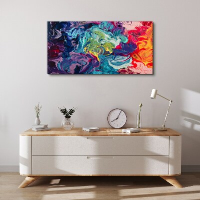 A colorful whirlwind of emotions Canvas wall art
