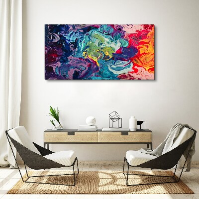 A colorful whirlwind of emotions Canvas wall art