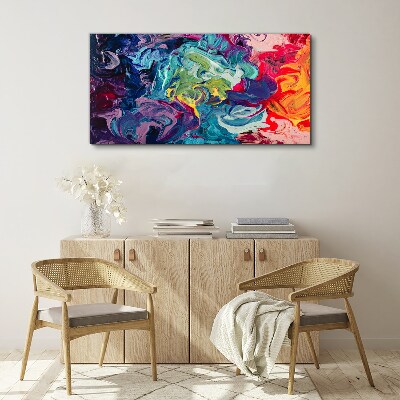 A colorful whirlwind of emotions Canvas wall art