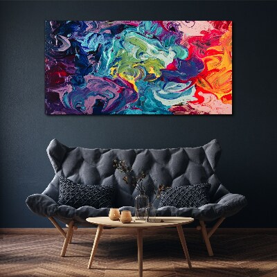 A colorful whirlwind of emotions Canvas wall art