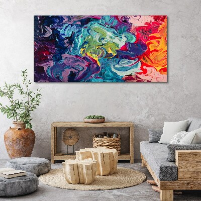 A colorful whirlwind of emotions Canvas wall art