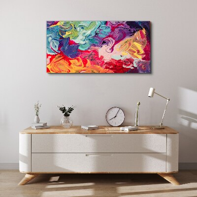 A colorful whirlwind of emotions Print on canvas