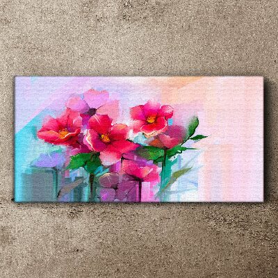 Flower dance in pastel colors Print on canvas