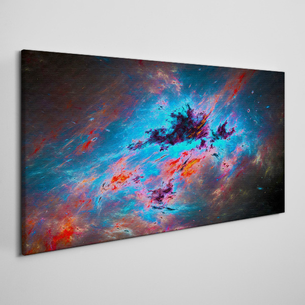 Cosmic dance of colors Print on canvas