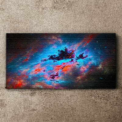 Cosmic dance of colors Print on canvas