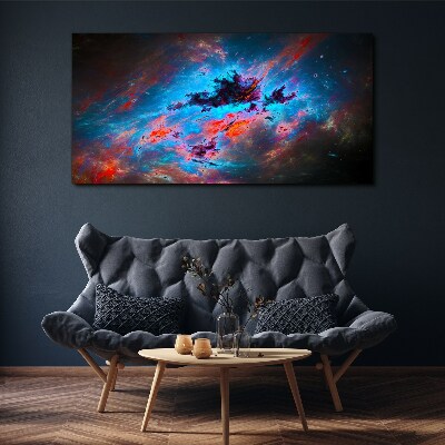 Cosmic dance of colors Print on canvas