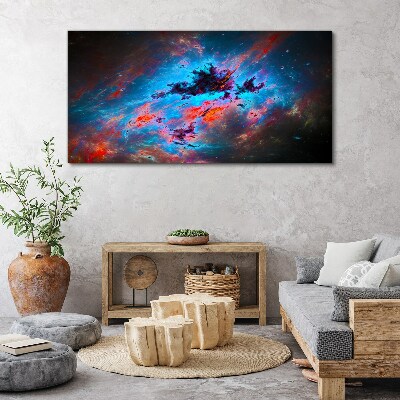 Cosmic dance of colors Print on canvas