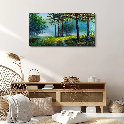 Forest trees nature Canvas print
