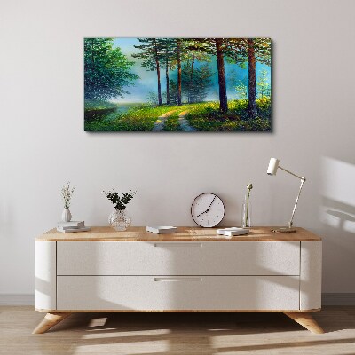 Forest trees nature Canvas print