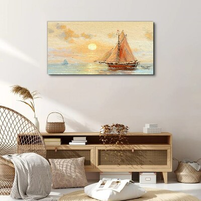 A quiet morning at sea Print on canvas