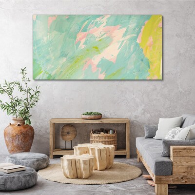 Abstract composition in pastel colors Print on canvas