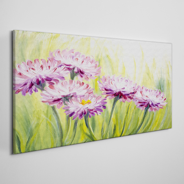 Flowers in a spring meadow Print on canvas
