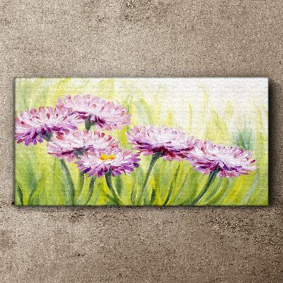 Flowers in a spring meadow Print on canvas