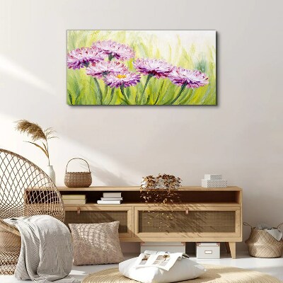Flowers in a spring meadow Print on canvas