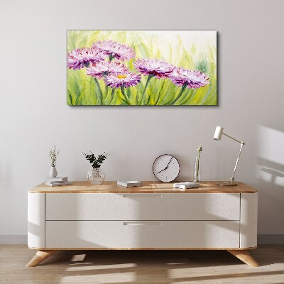 Flowers in a spring meadow Print on canvas