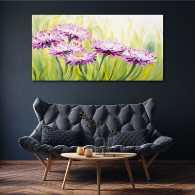 Flowers in a spring meadow Print on canvas