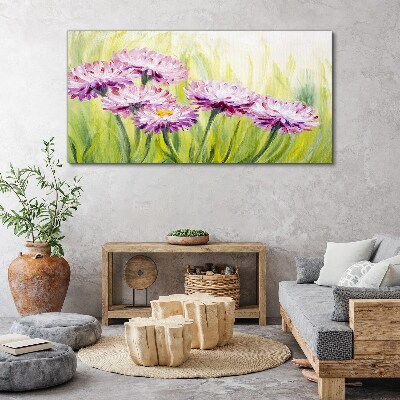 Flowers in a spring meadow Print on canvas