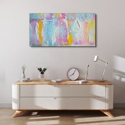 Pastel emotions in abstraction Print on canvas