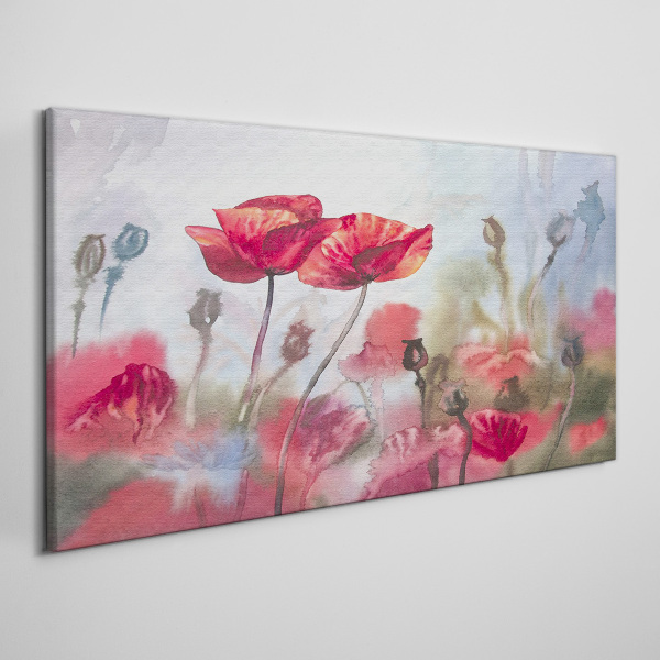 Floral dreams in pastel shades Canvas wall art