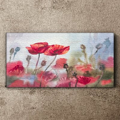 Floral dreams in pastel shades Canvas wall art