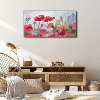 Floral dreams in pastel shades Canvas wall art