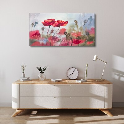Floral dreams in pastel shades Canvas wall art