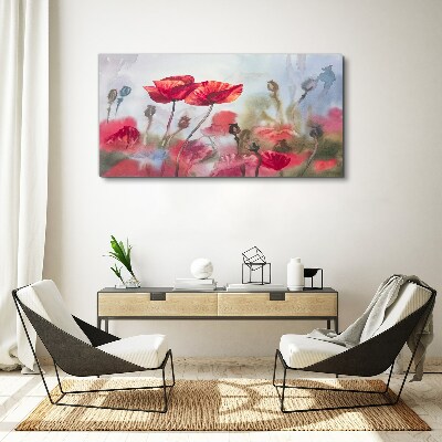 Floral dreams in pastel shades Canvas wall art