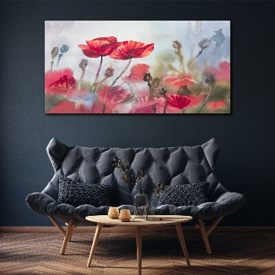 Floral dreams in pastel shades Canvas wall art