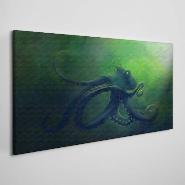 The Mysterious World of the Octopus Print on canvas