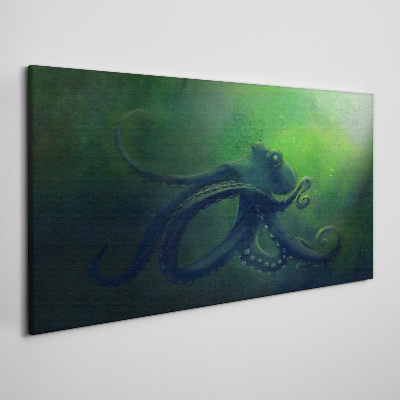 The Mysterious World of the Octopus Print on canvas