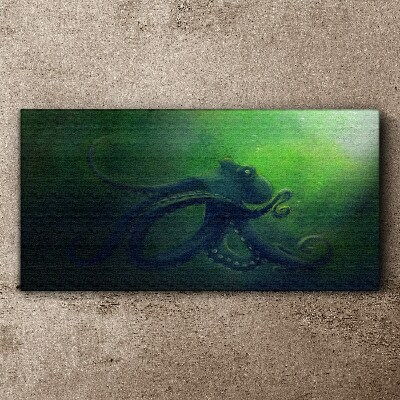 The Mysterious World of the Octopus Print on canvas