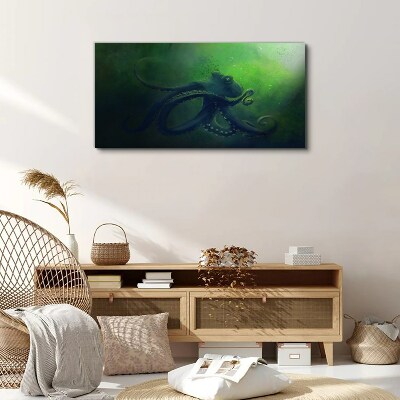The Mysterious World of the Octopus Print on canvas